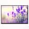 Designart - Purple Lavender Field - Floral Photography Framed Canvas Art Print